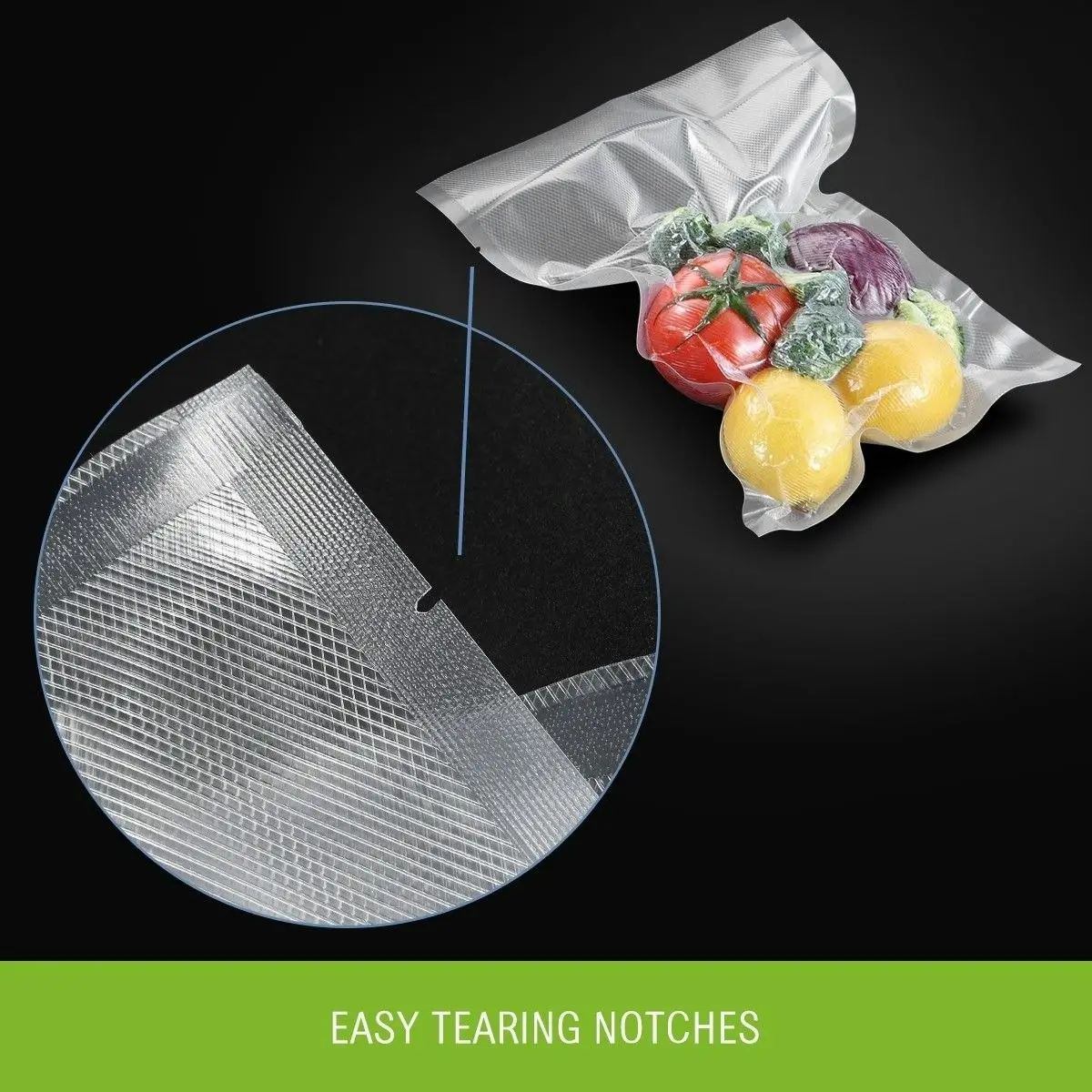 Ausway Vacuum Seal Bags Food Storage Vacuum Bags Vacuum Sealer Rolls 20*30cm 100PCS