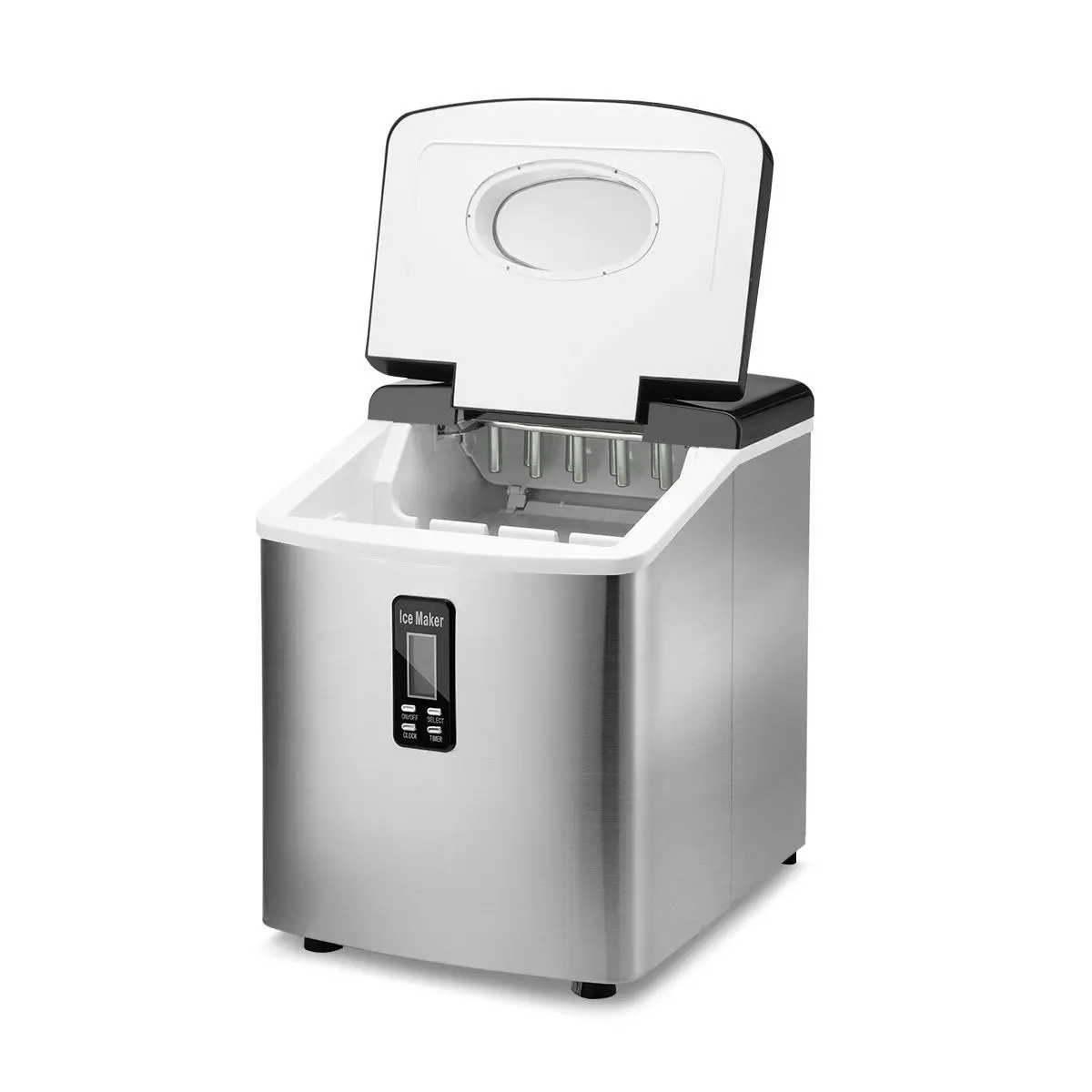 Ausway Silver Ice Maker for Home 3.2L