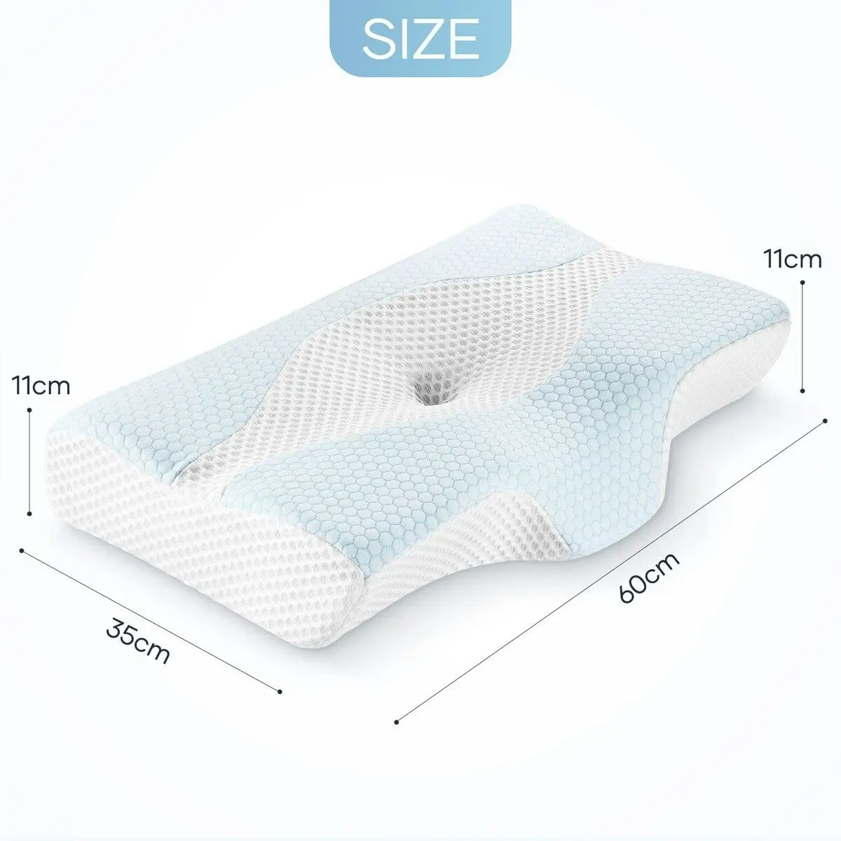 Luxdream  Contour Bed Pillow Cervical Neck Memory Foam Shoulder Side Back Stomach Sleeper