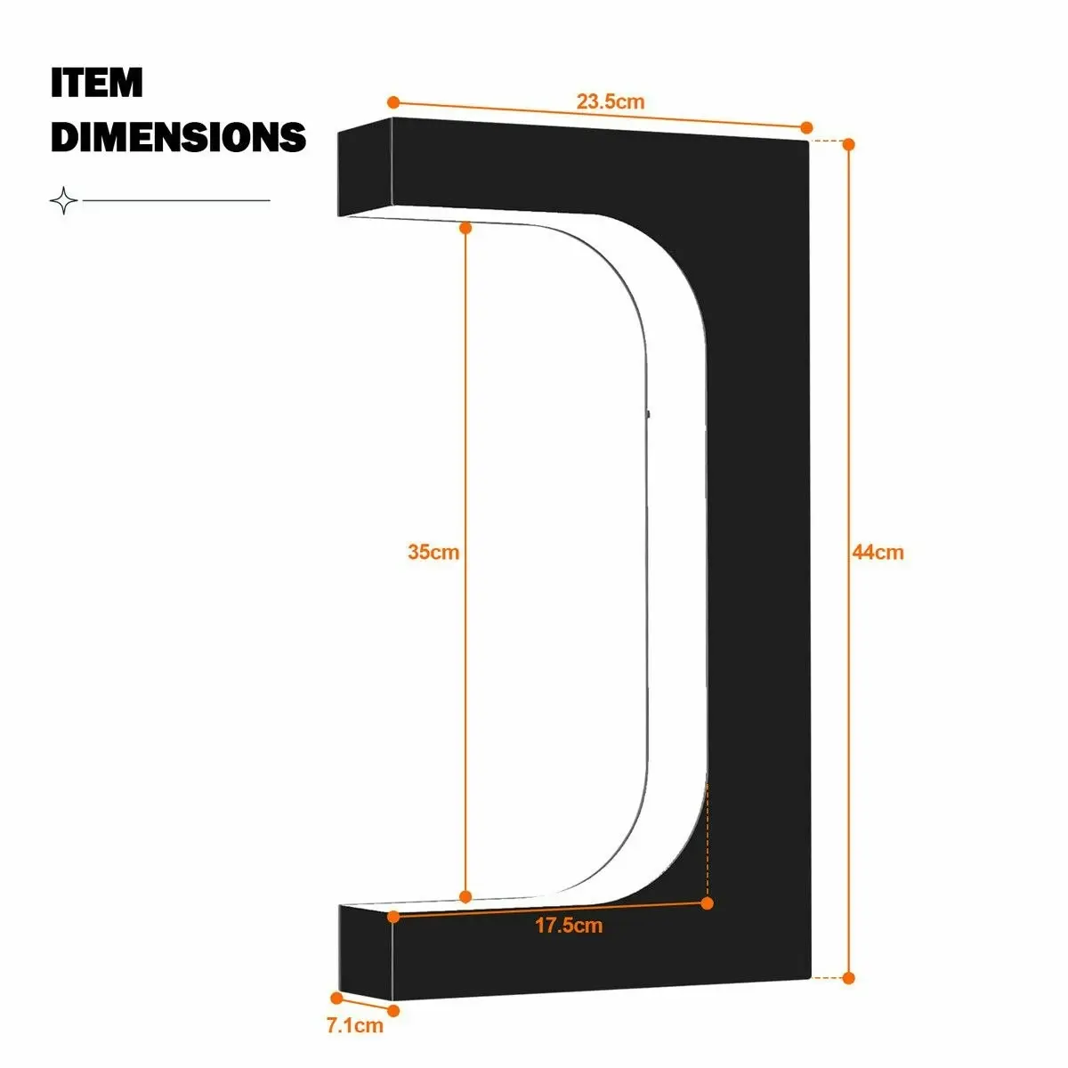 Maxkon Levitating Shoe Display Stand Floating Rotating Spinning Sneaker Rack Holder Magnetic Levitation Acrylic Footwear Shelf