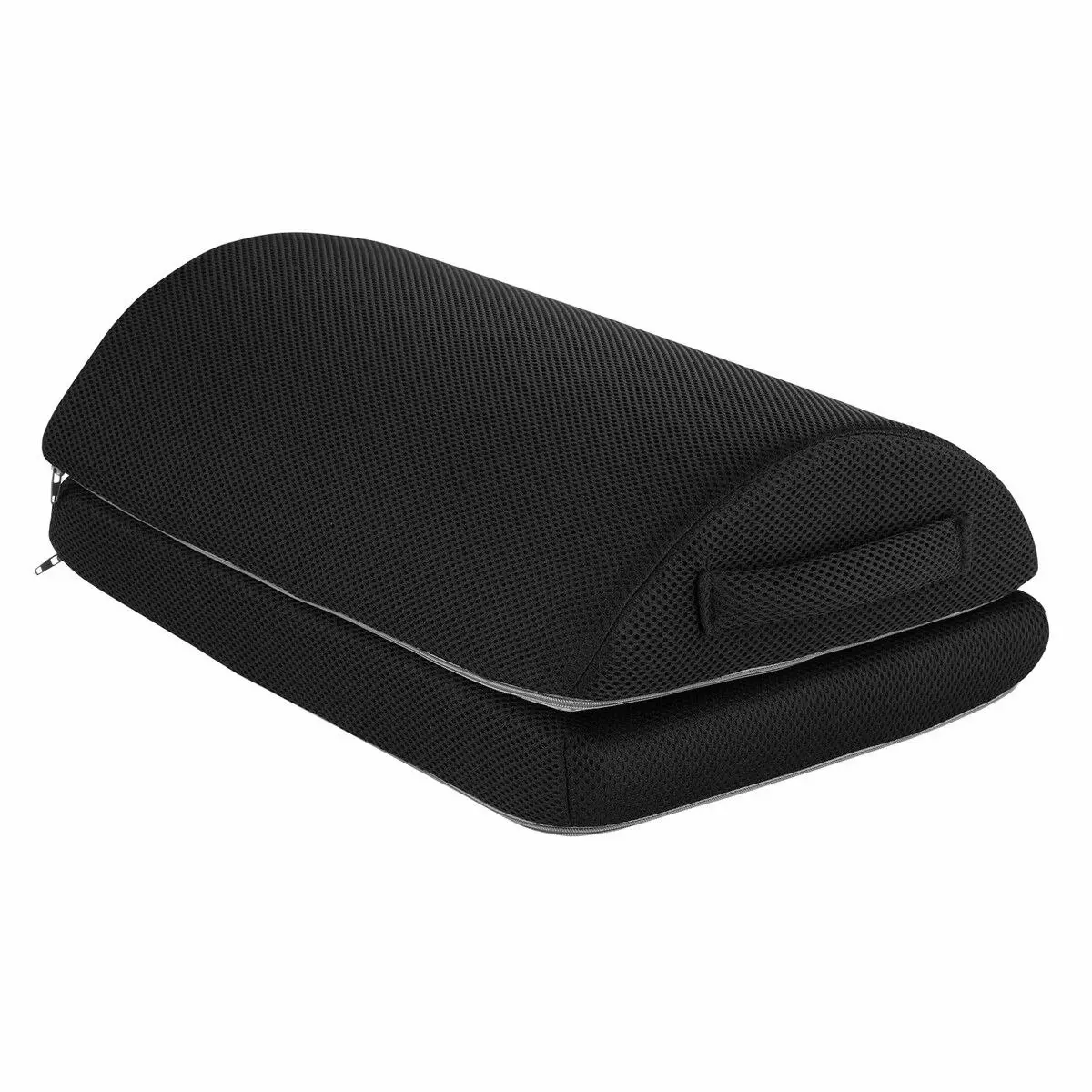 LUXSUITE Under Desk Foot Rest Office Foam Footstool Feet Pillow Cushion Pouffe Stand Ergonomic Adjustable Elevation Support Black