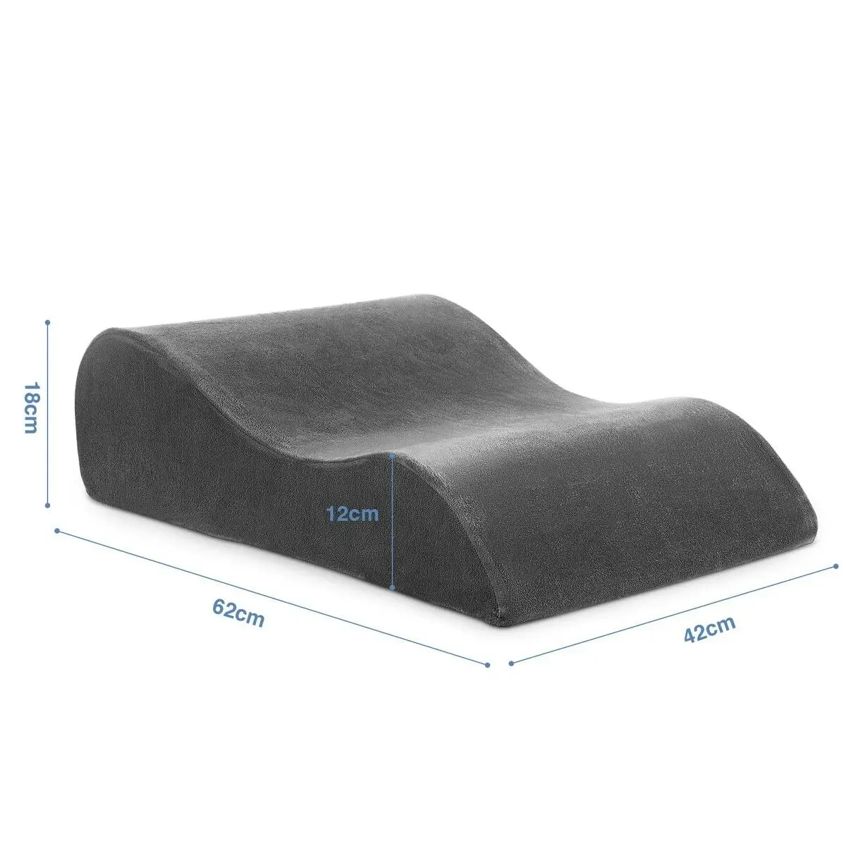 Luxdream Bed Wedge Leg Pillow Backrest Contour Ergonomic Pregnancy Foam Cushion Elevation Support Raiser with Cover