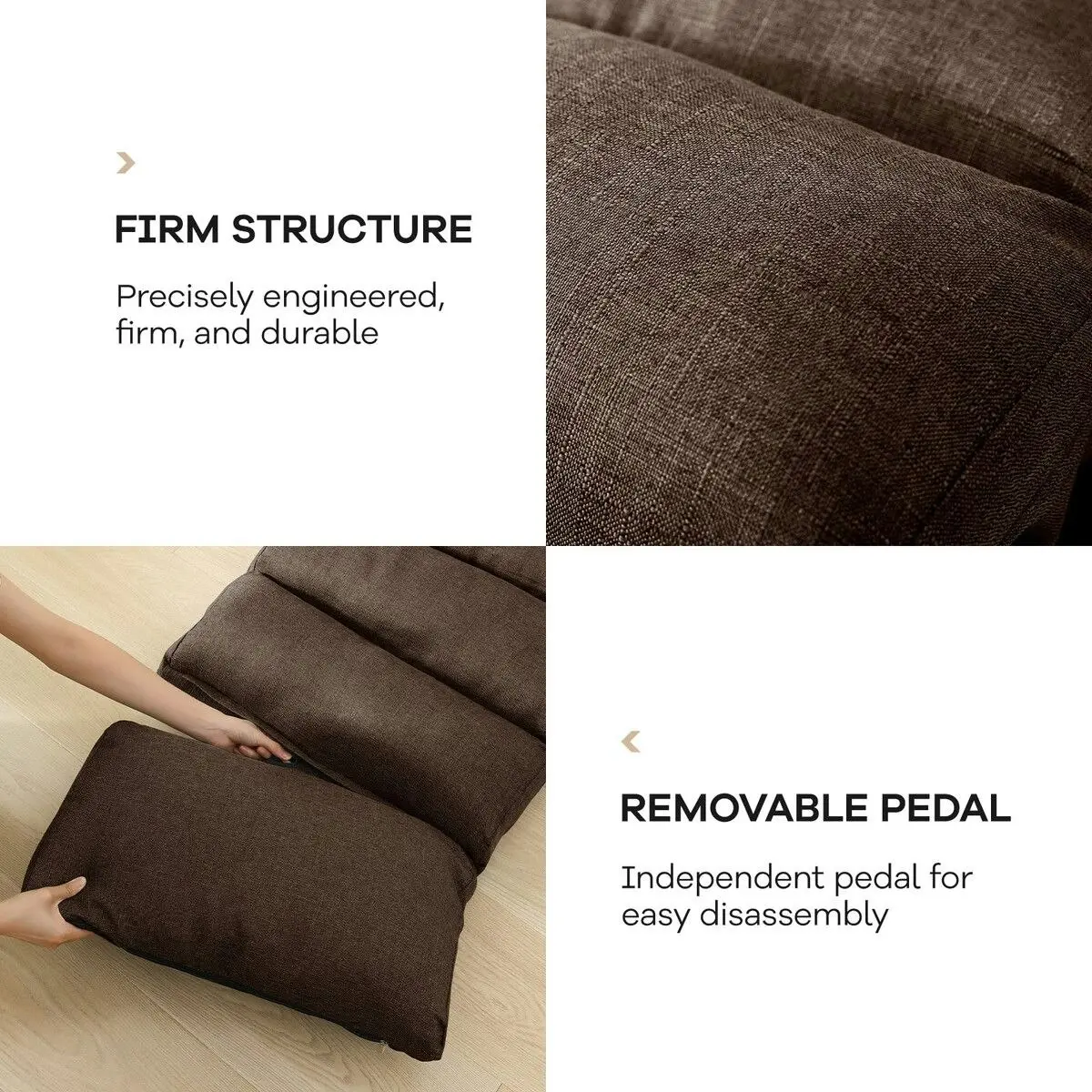 LUXSUITE Floor Sofa Cushion Bed Mattress Chair Couch Lounge Mat Tatami Chaise Recliner Adjustable Lounger Ground Seat with Pillow