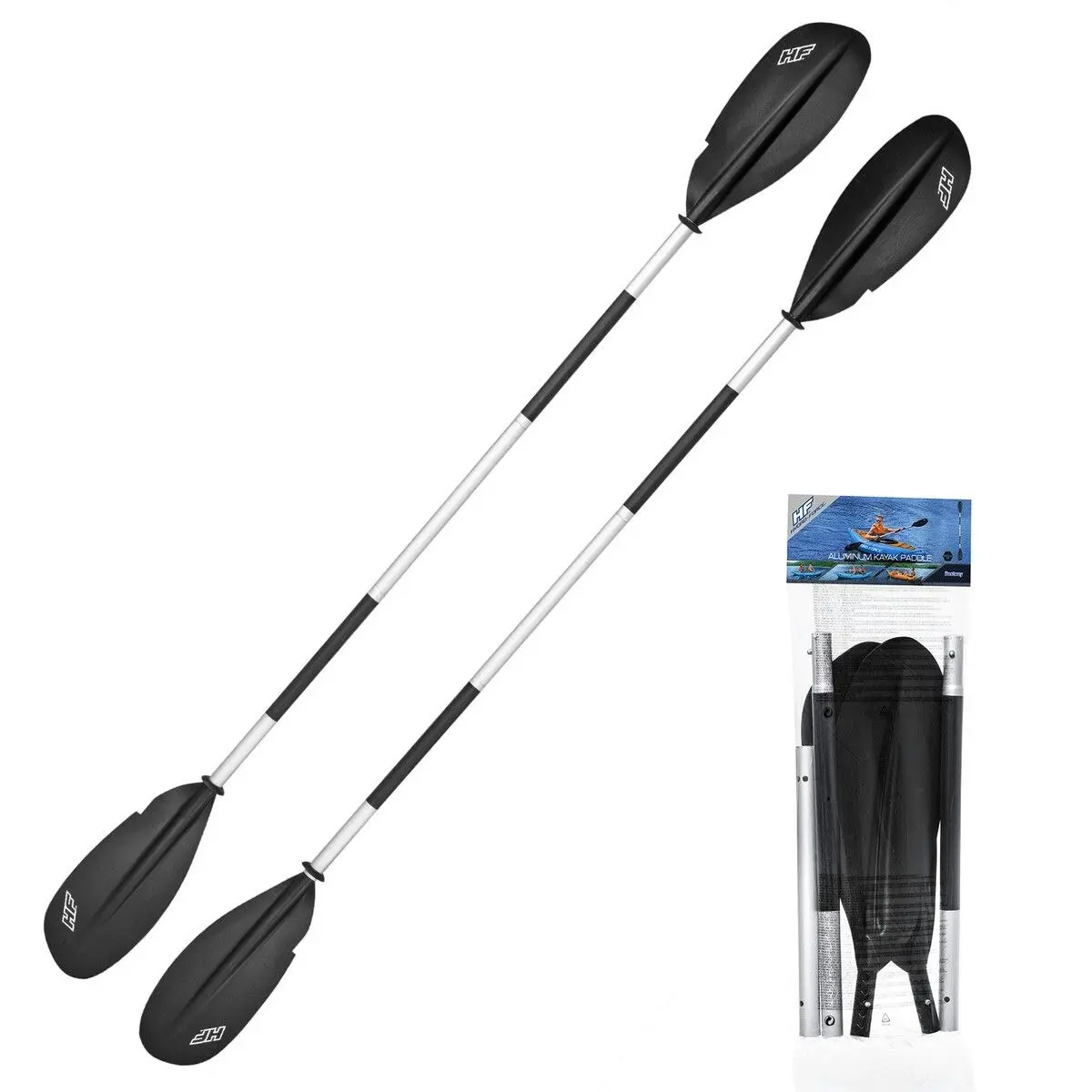 Bestway  Kayak Paddle Canoe Rowing Oar Boat Raft Watercraft Touring Accessory Aluminium Alloy 2.3m