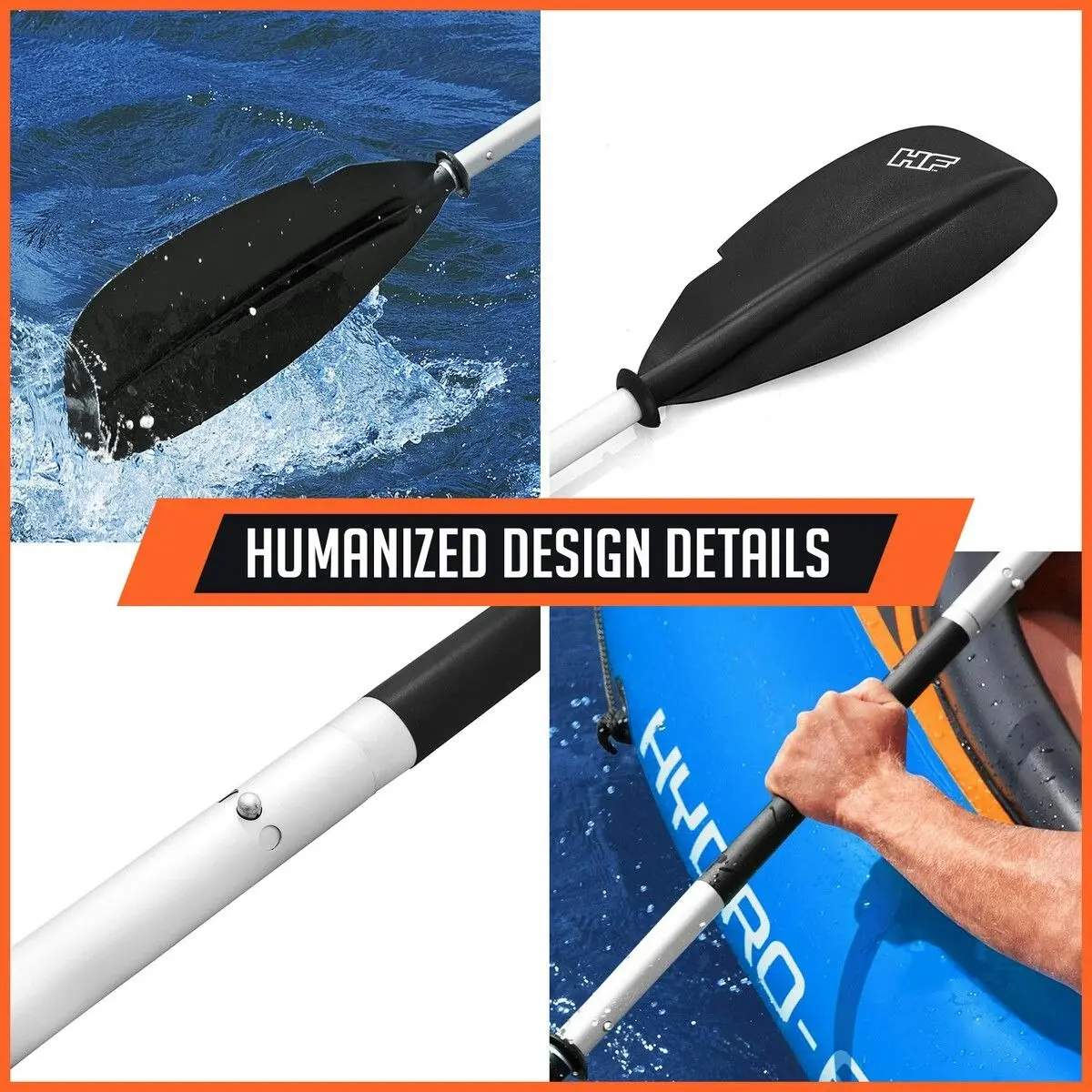 Bestway  Kayak Paddle Canoe Rowing Oar Boat Raft Watercraft Touring Accessory Aluminium Alloy 2.3m