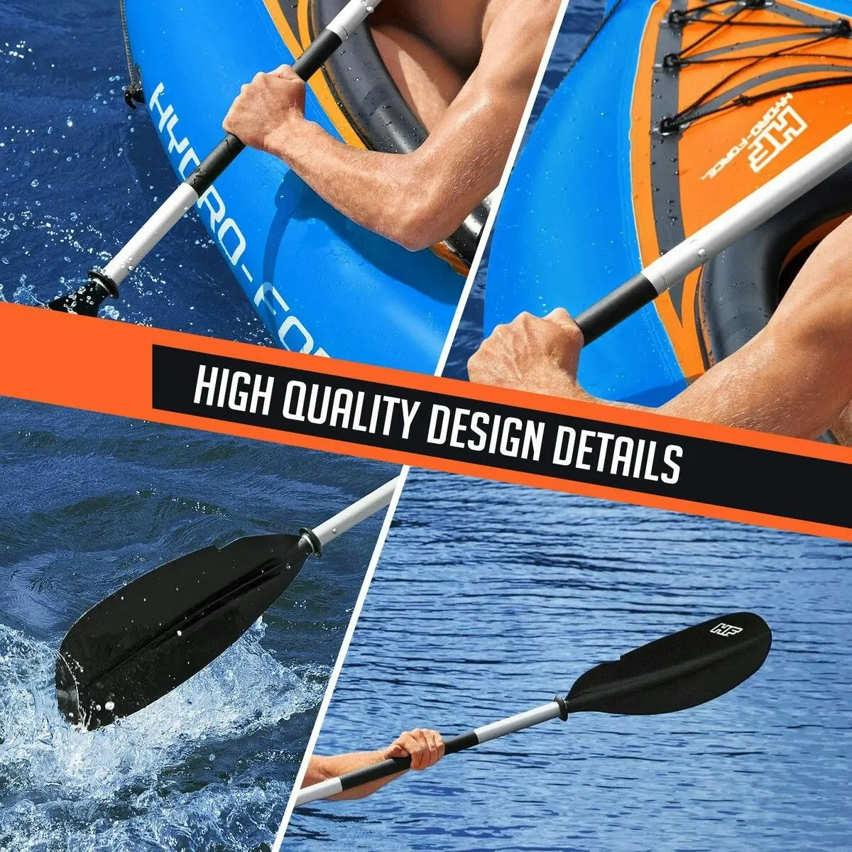 Bestway  Kayak Paddle Canoe Rowing Oar Boat Raft Watercraft Touring Accessory Aluminium Alloy 2.3m