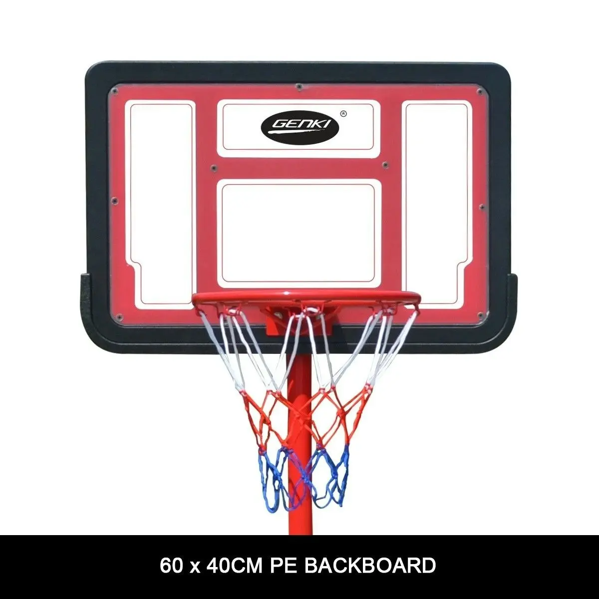 Ausway Genki 1.05 1.65m Kid Portable Basketball Hoop Stand Backboard Net Ring Ball Set