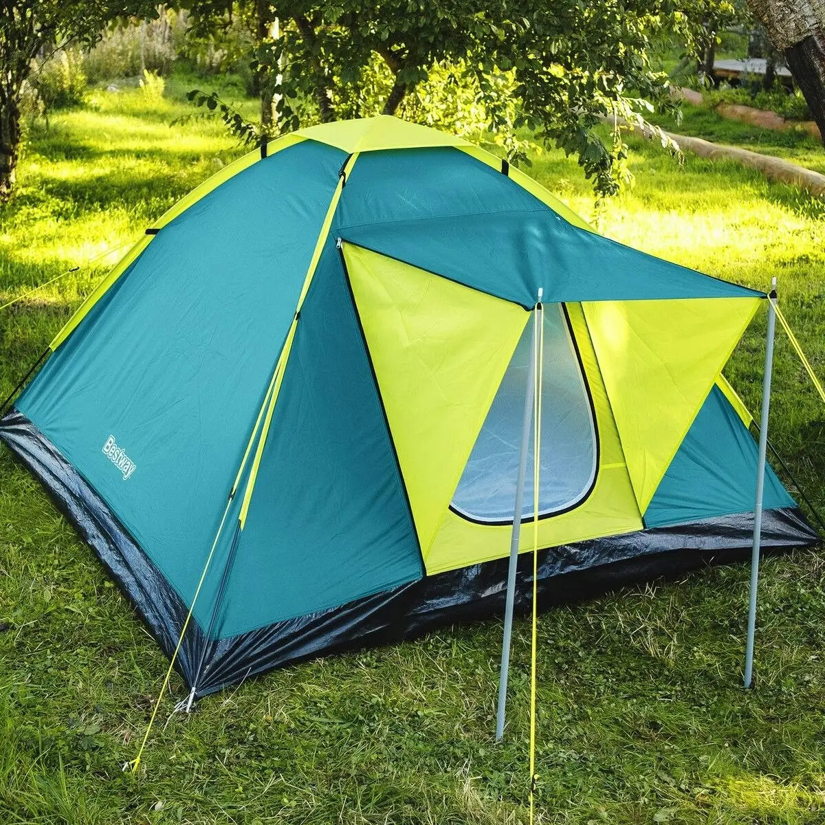 Bestway  Coolground 3 Tent 2.10m X 2.10m X 1.20m Foldable Portable Camping Gear Hiking Outdoor