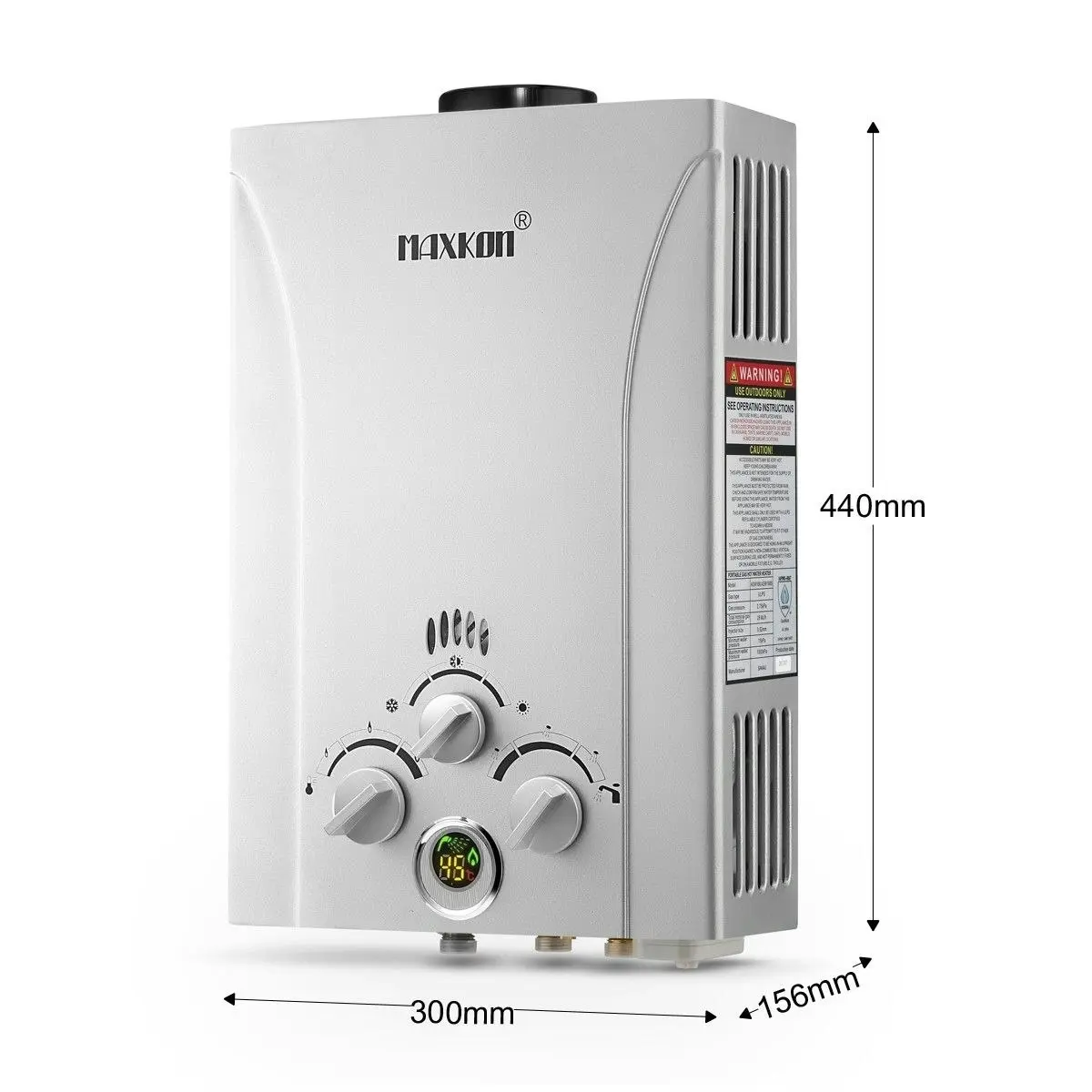 Maxkon  550L per Hr Portable Outdoor Gas Water Heater