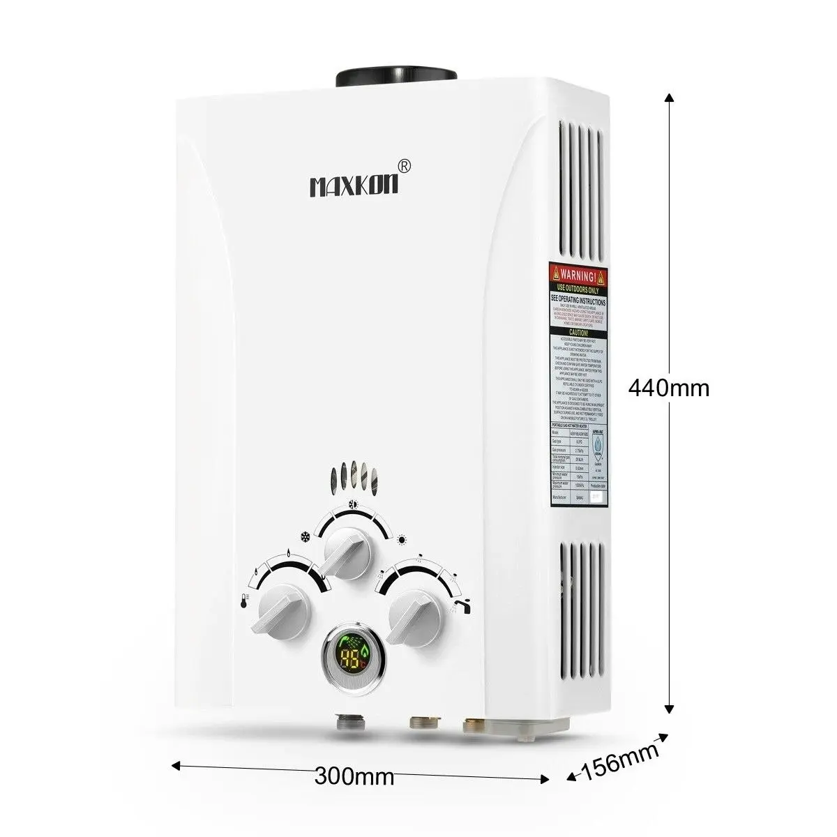 Maxkon  Gas LPG Hot Instant Water Heater 550L per Hr