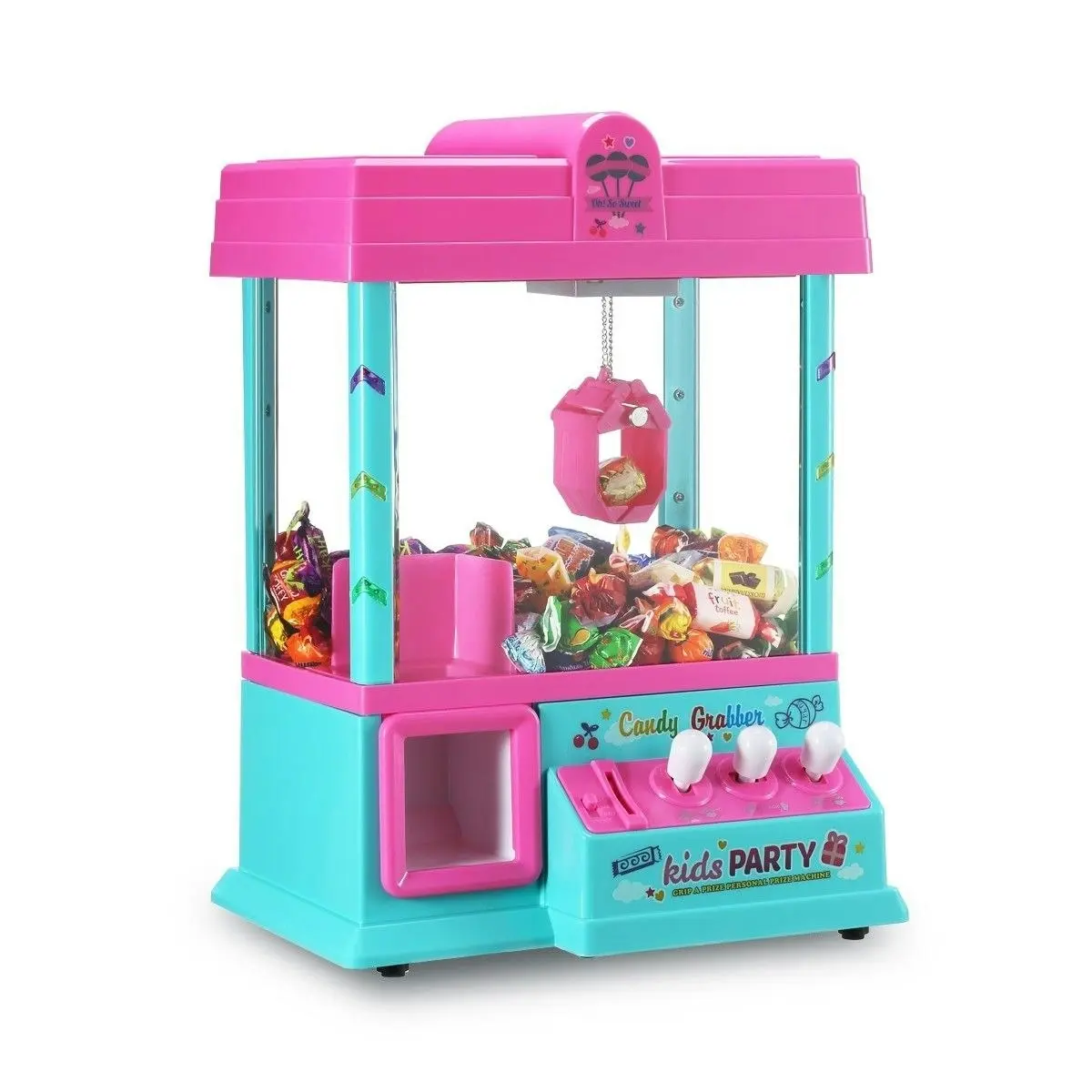 Ausway Claw Machine Arcade Crane Game Toy Machine Candy Grabber Machine with LED Lights