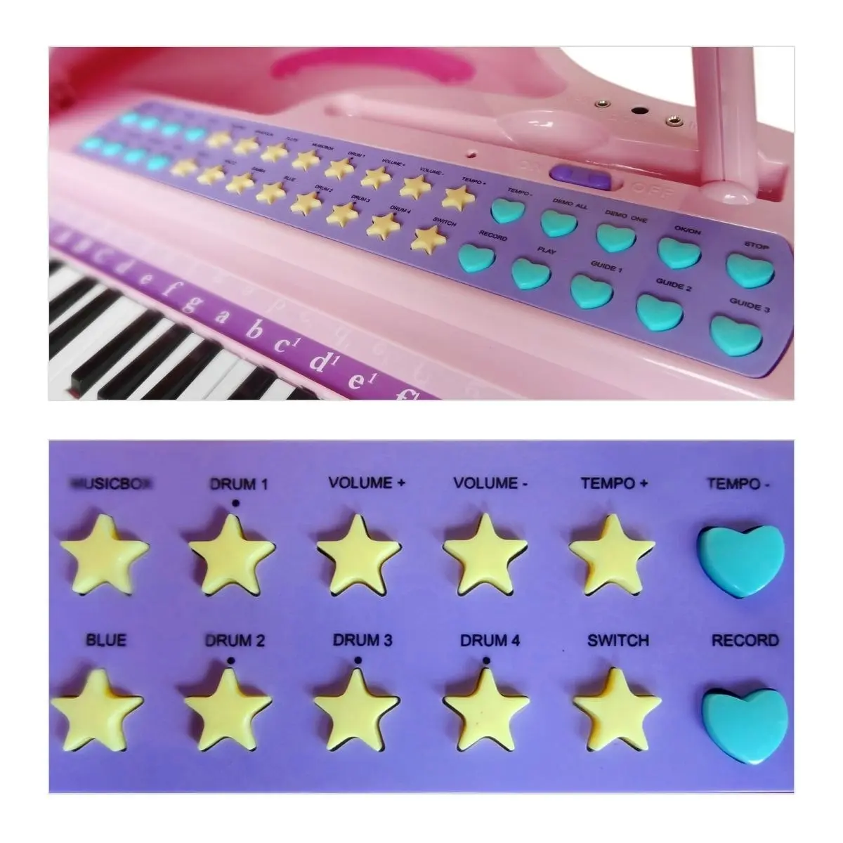 Ausway Deluxe musical Electronic Organ For Kids  Pink