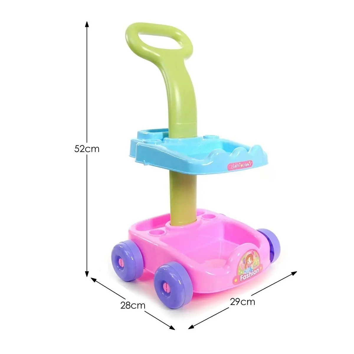 Ausway Multi Coloured Cleaning Trolley Kids Cleaner Play Set with Accessories