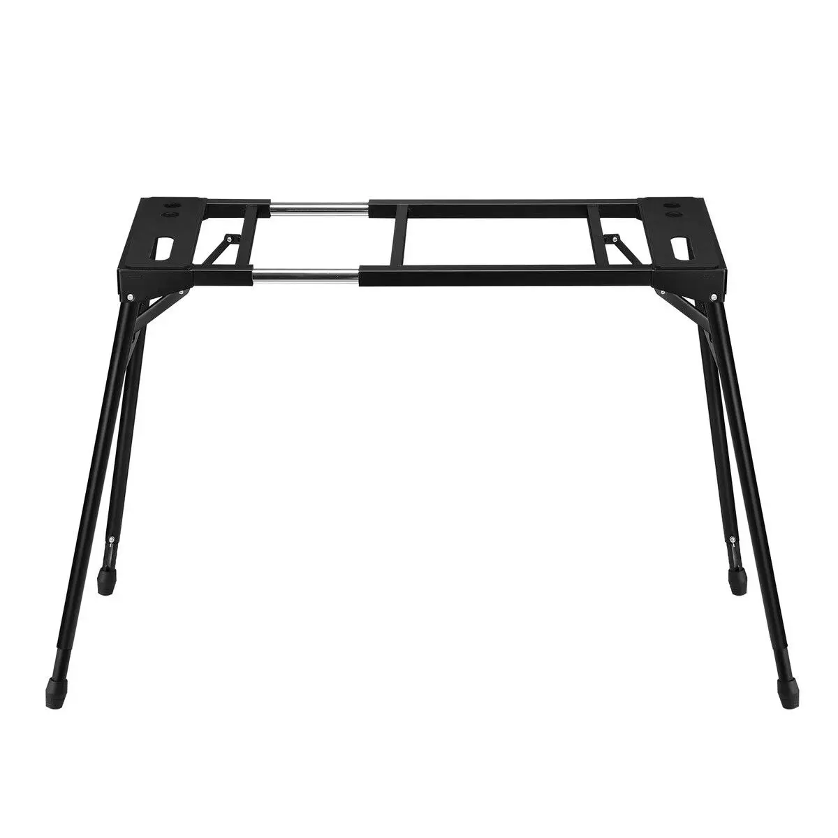 Melodic Keyboard Stand Piano Music Collapsible Adjustable Portable Heavy Duty 54 to 88 Key Musical Table Black