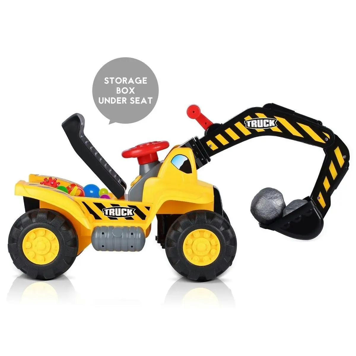 Ausway Kids Ride On Excavator Digger Scooter Tractor Toys