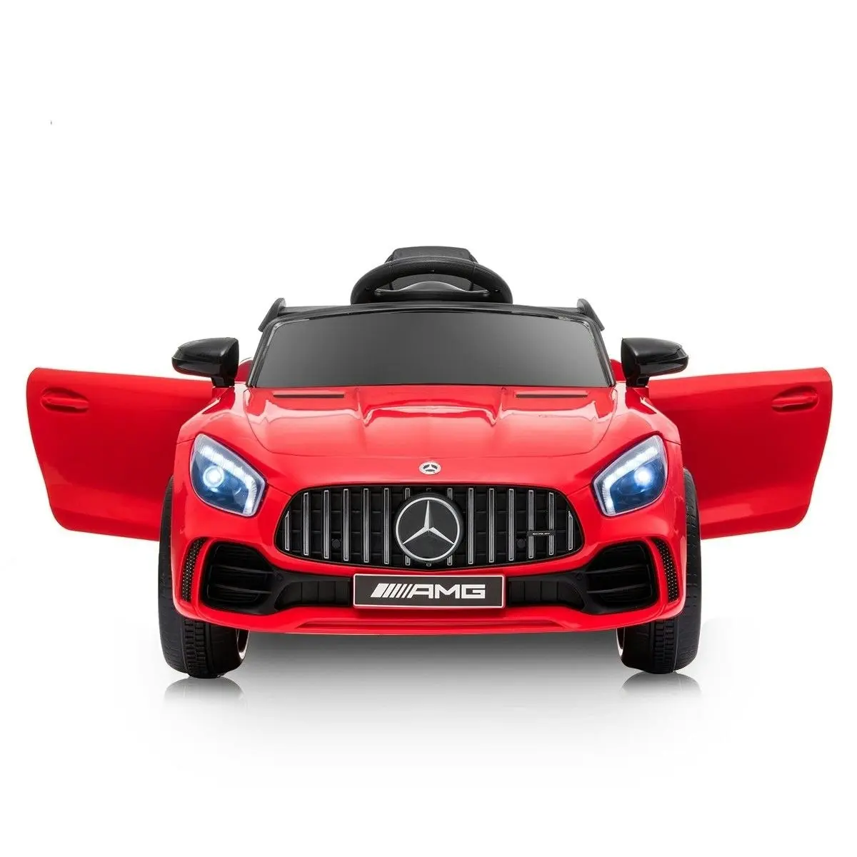 Ausway Mercedes-Benz Licensed Children Kids Electric Cars Ride on Toy 2.4G R/C Remote Control Age 3+ Red