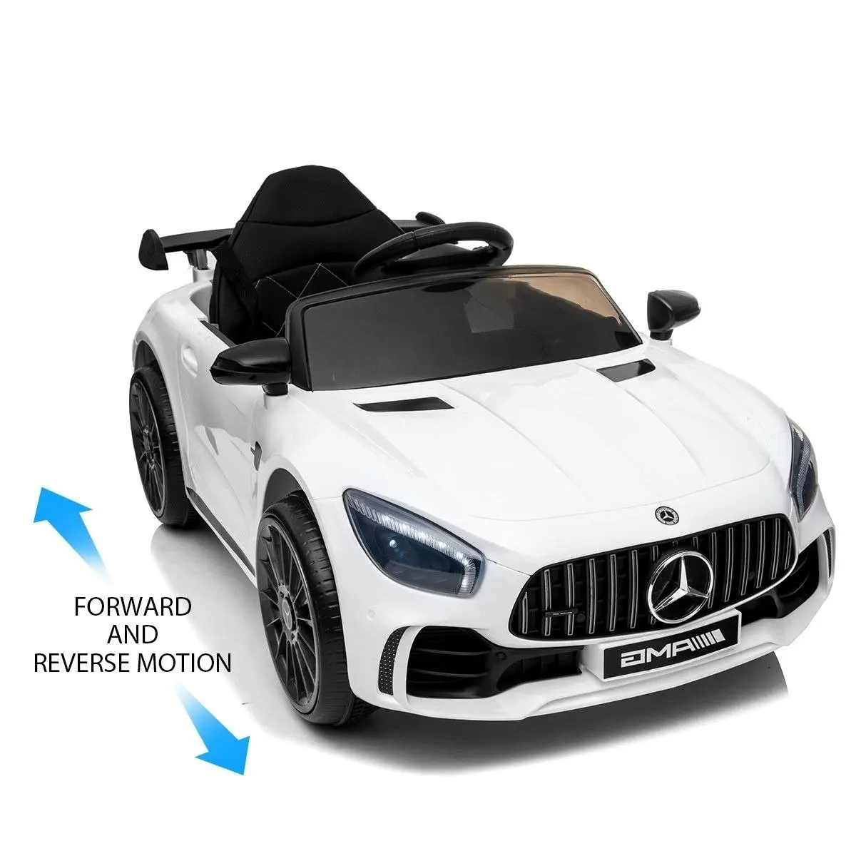 Ausway Mercedes-Benz Licensed Children Kids Electric Cars Ride on Toy 2.4G R/C Remote Control Age 3+ White