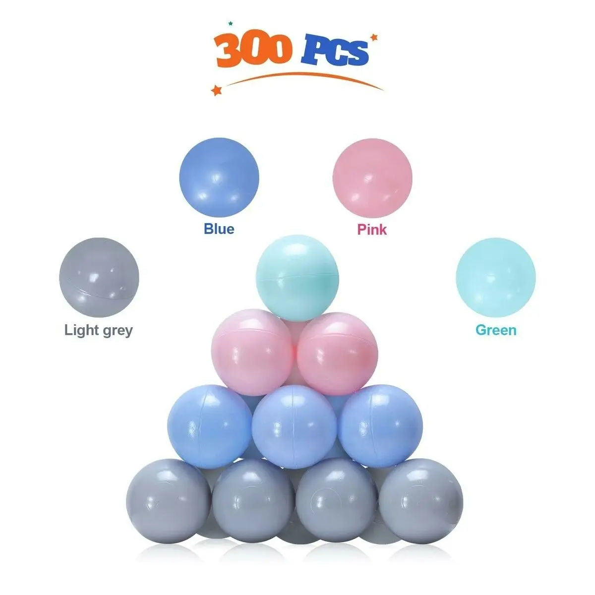 Ausway Foam Ball Pit Toy Pool Children Soft Baby Playpen Fence Kids Play Area Activity Centre Babyroom Decoration 300pcs Indoor