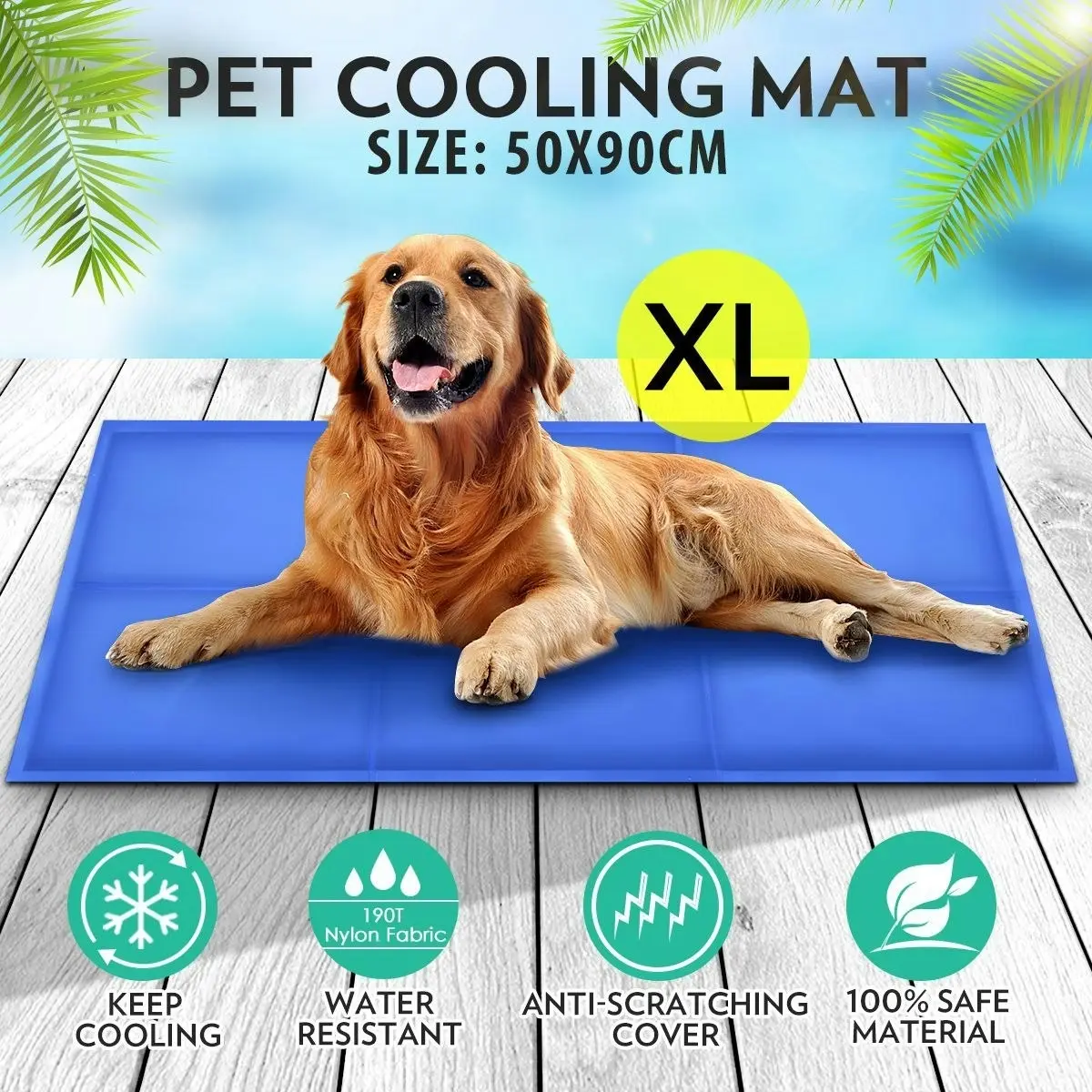 Ausway Extra Large Pet Dog Self Cooling Mat Bed Cat Pad