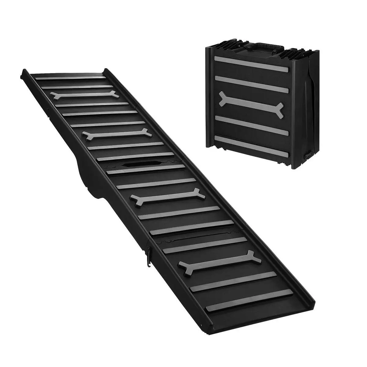 AFP Dog Ramp for Car SUV Truck Pet Safety Stairs Foldable Steps Portable  Ladder Non-slip Travel