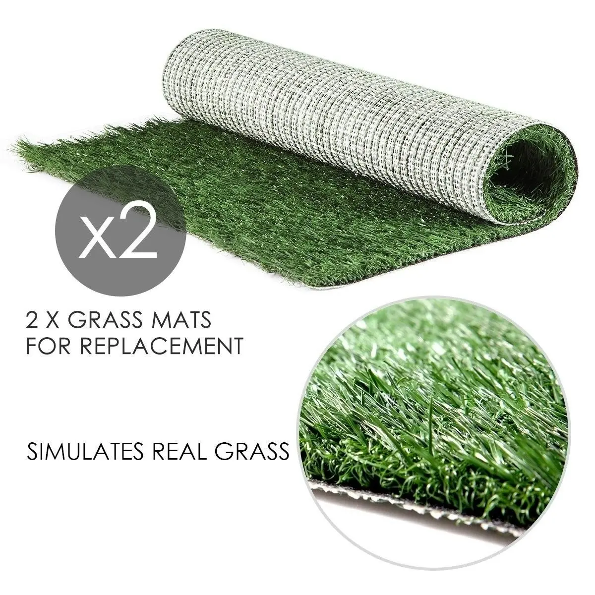 Ausway Pet Toilet Training Pad Artificial Grass Mat