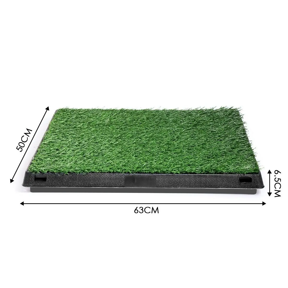 Ausway Indoor Pet Pee Training Pad with 2 Artificial Grass Mat