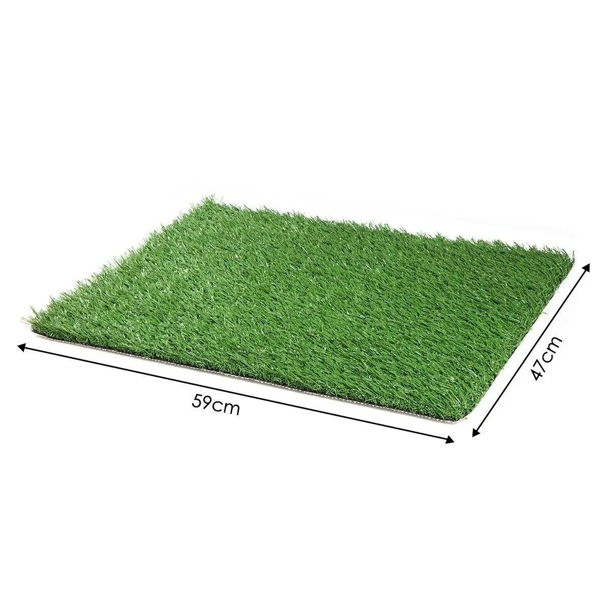 Ausway Indoor Pet Pee Training Pad with 2 Artificial Grass Mat