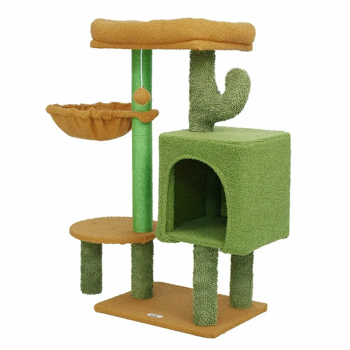 Pet Scene Cat Tree Tower Kitten Scratching Post Kitty Sisal Scratcher Bed House Stand Hammock Cave Furniture Castle Condo Perch