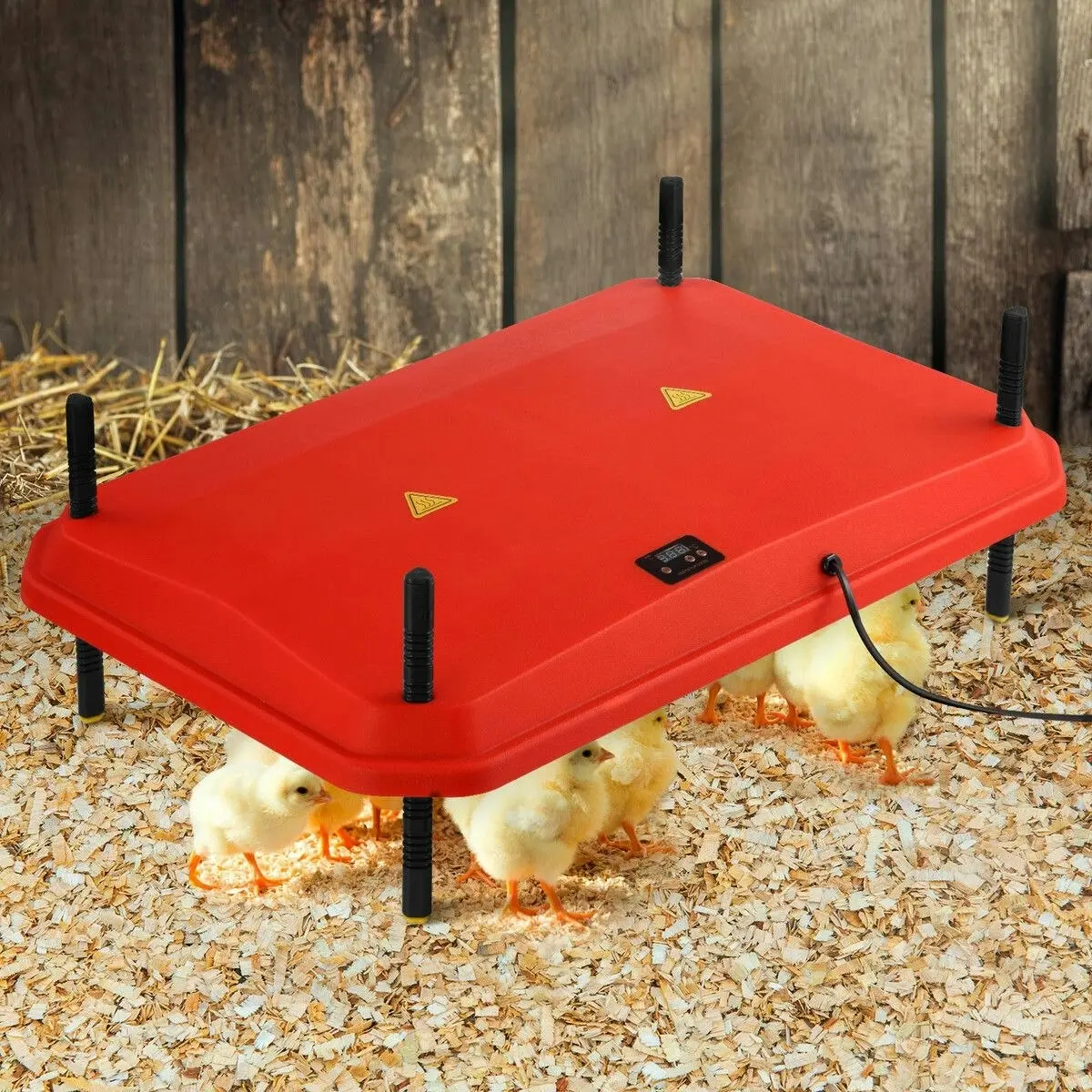 Pet Scene Chick Brooder Heating Plate Warmer Chicken Coop Brooding Heater Poultry Duckling Chook 40x60cm 40-50 Chicks Adjustable Height