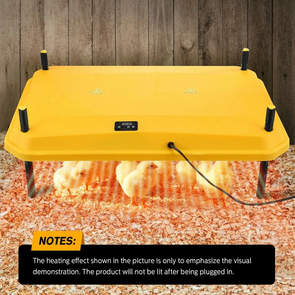 Pet Scene Chick Brooder Heating Plate Warmer Chicken Coop Brooding Heater Poultry Duckling Chook 40x60cm 40 to 50 Chicks Adjustable Height