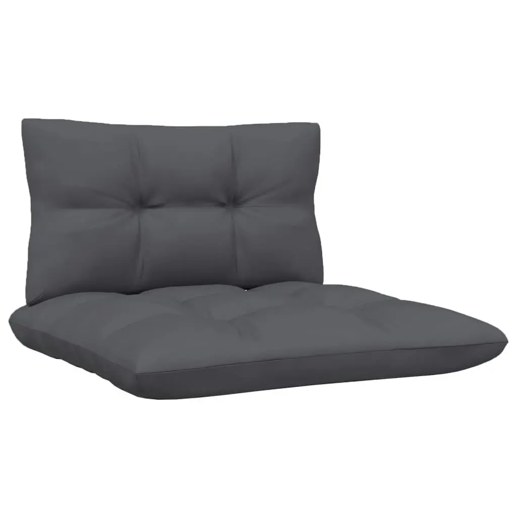 3-Seater Garden Sofa with Anthracite Cushions Solid Pinewood 3096080