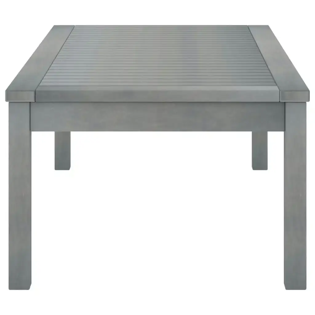 Coffee Table 100x50x33 cm Grey Solid Acacia Wood 311828