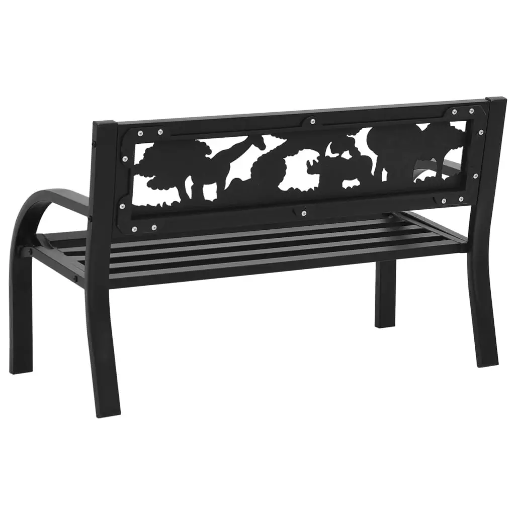 Children Garden Bench 86 cm Steel 317773