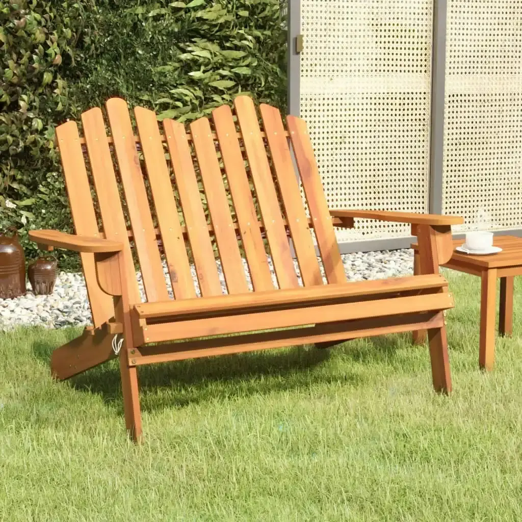 Adirondack Garden Bench 126 cm Solid Wood Acacia 360038