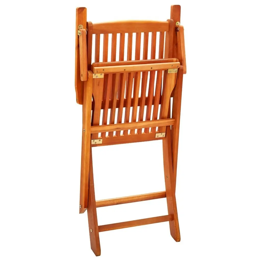 Folding Garden Chairs 8 pcs Solid Eucalyptus Wood 3087148