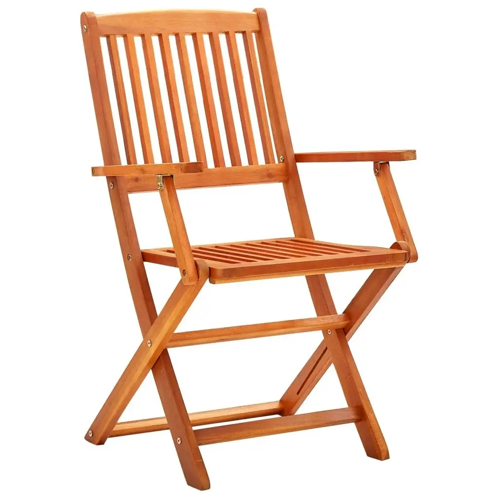 Folding Garden Chairs 8 pcs Solid Eucalyptus Wood 3087148