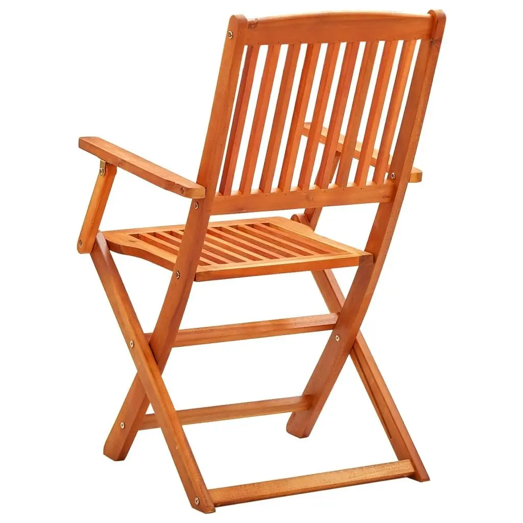 Folding Garden Chairs 8 pcs Solid Eucalyptus Wood 3087148