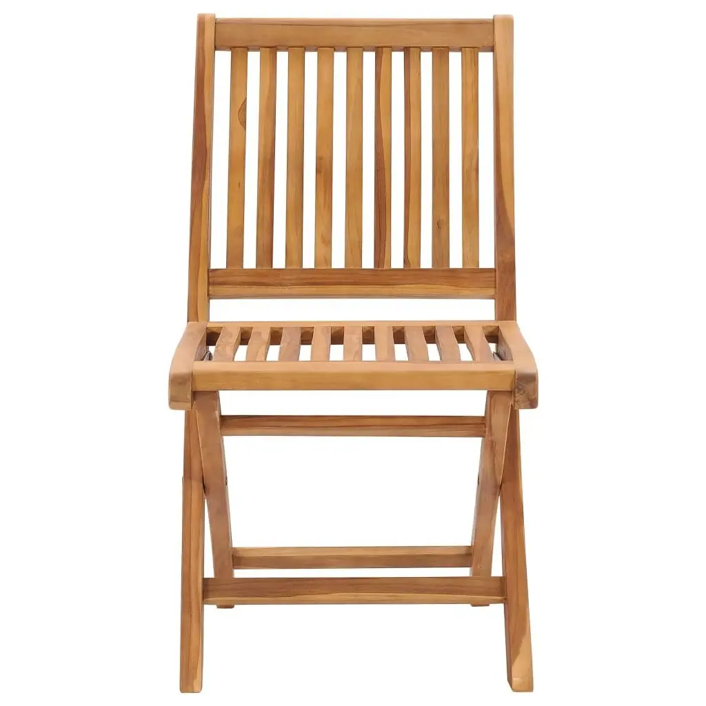 Folding Garden Chairs with Cushions 6 pcs Solid Teak Wood 3072834