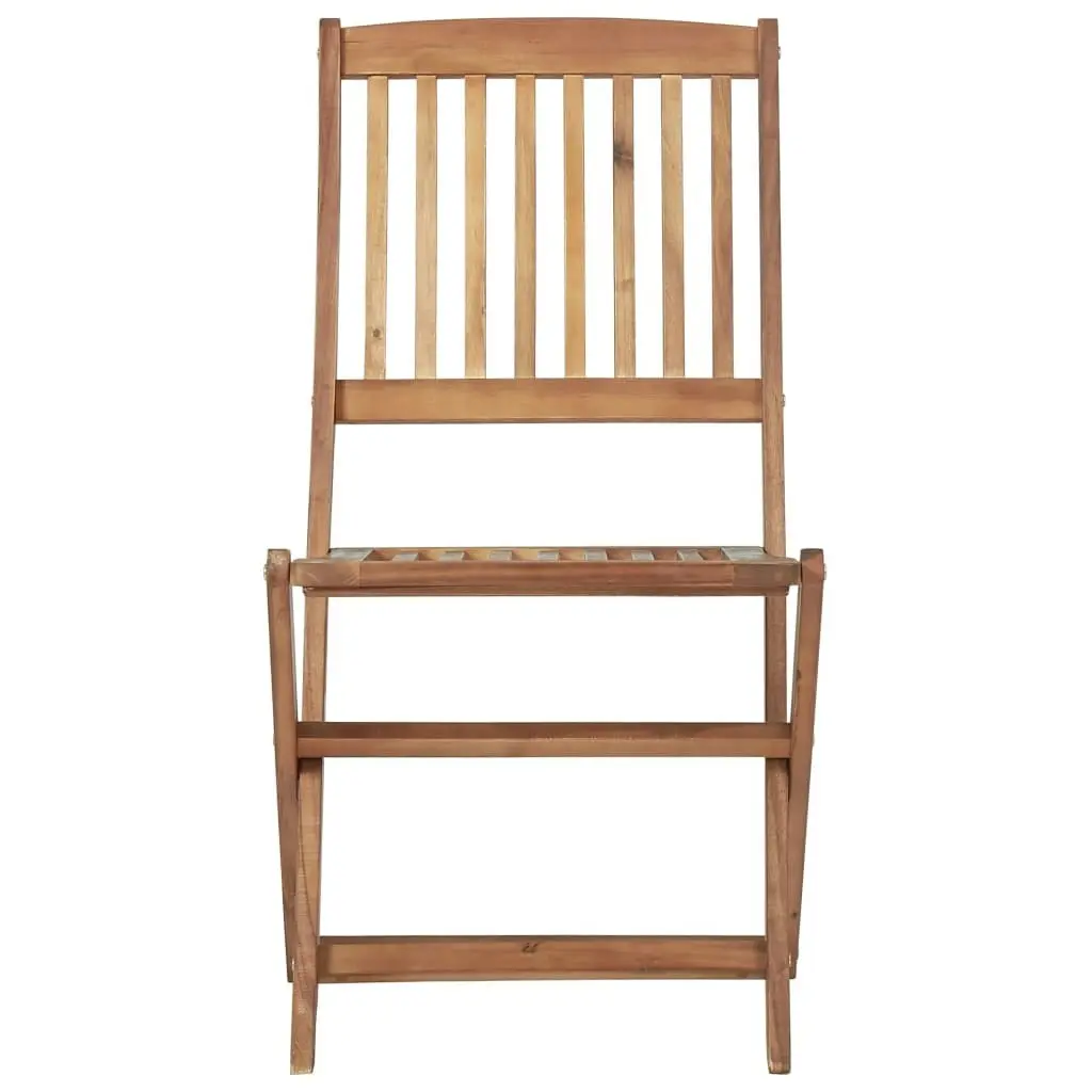 Folding Outdoor Chairs 6 pcs Solid Acacia Wood 3074938