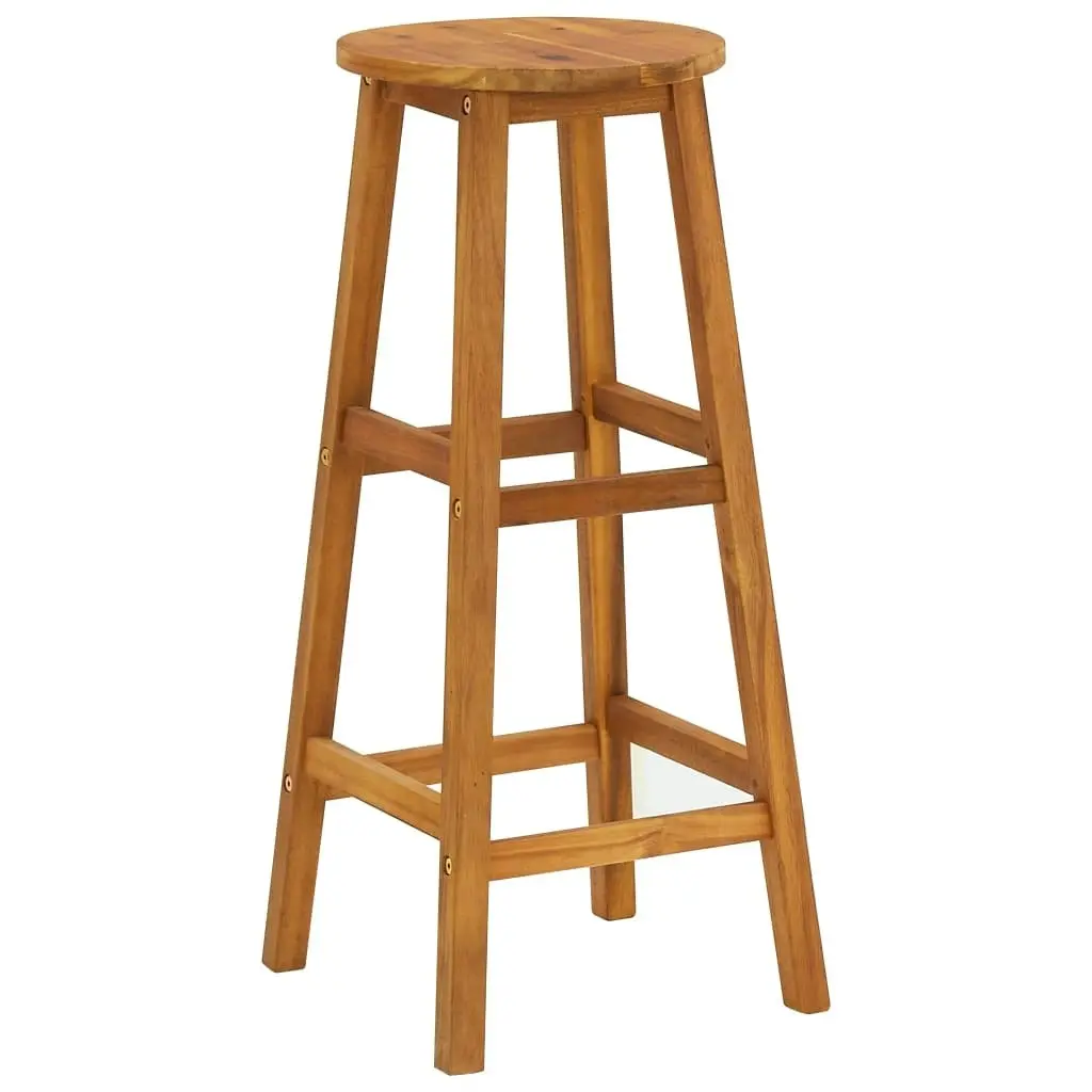 Bar Stools 8 pcs Solid Wood Acacia 3115986