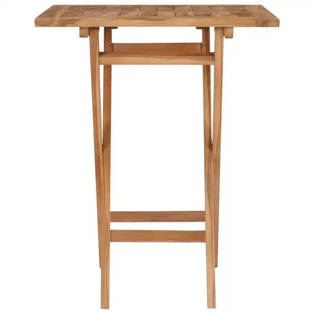 Folding Garden Table 60x60x75 cm Solid Teak Wood 48994