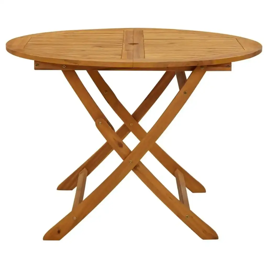 Folding Garden Table 110 cm Solid Acacia Wood 316844