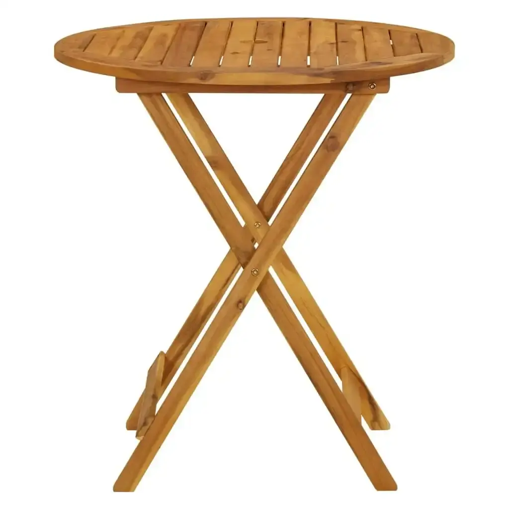 Folding Garden Table 70 cm Solid Acacia Wood 313596