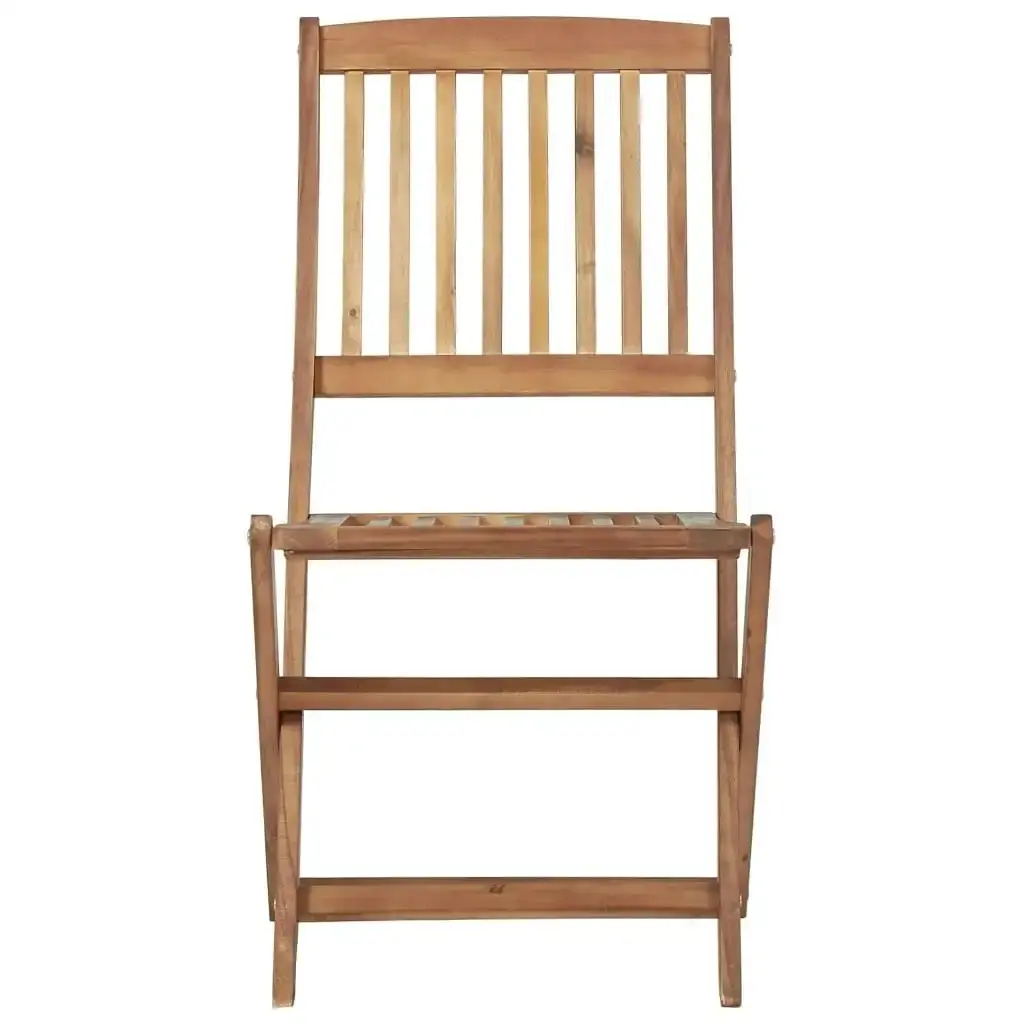 Folding Outdoor Chairs 4 pcs Solid Acacia Wood 313604