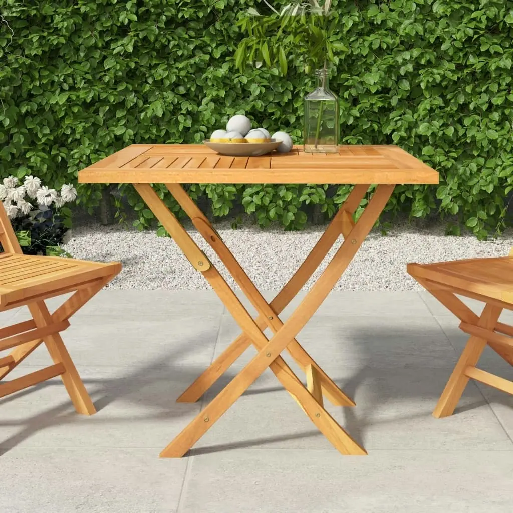 Folding Garden Table 85x85x76 cm Solid Teak Wood 47419