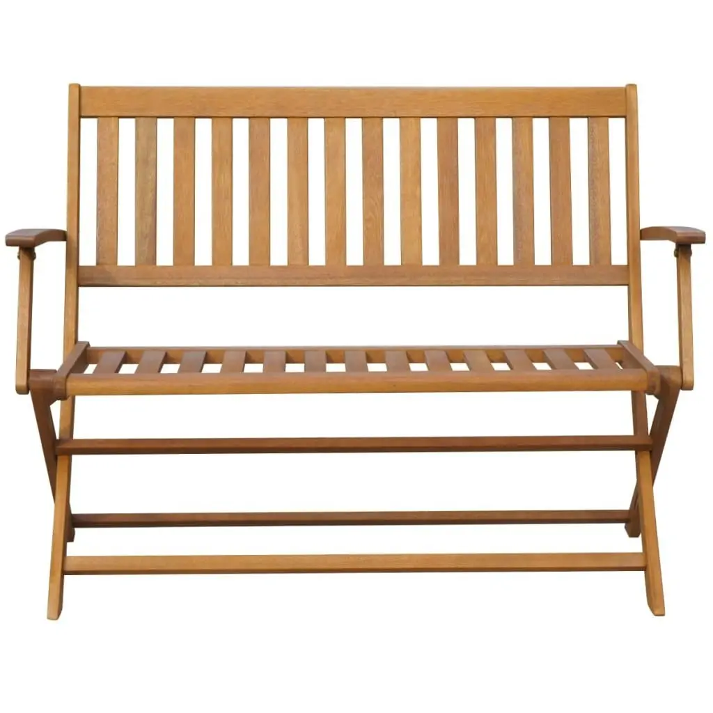 Garden Bench with Cushion 120 cm Solid Acacia Wood 3064242