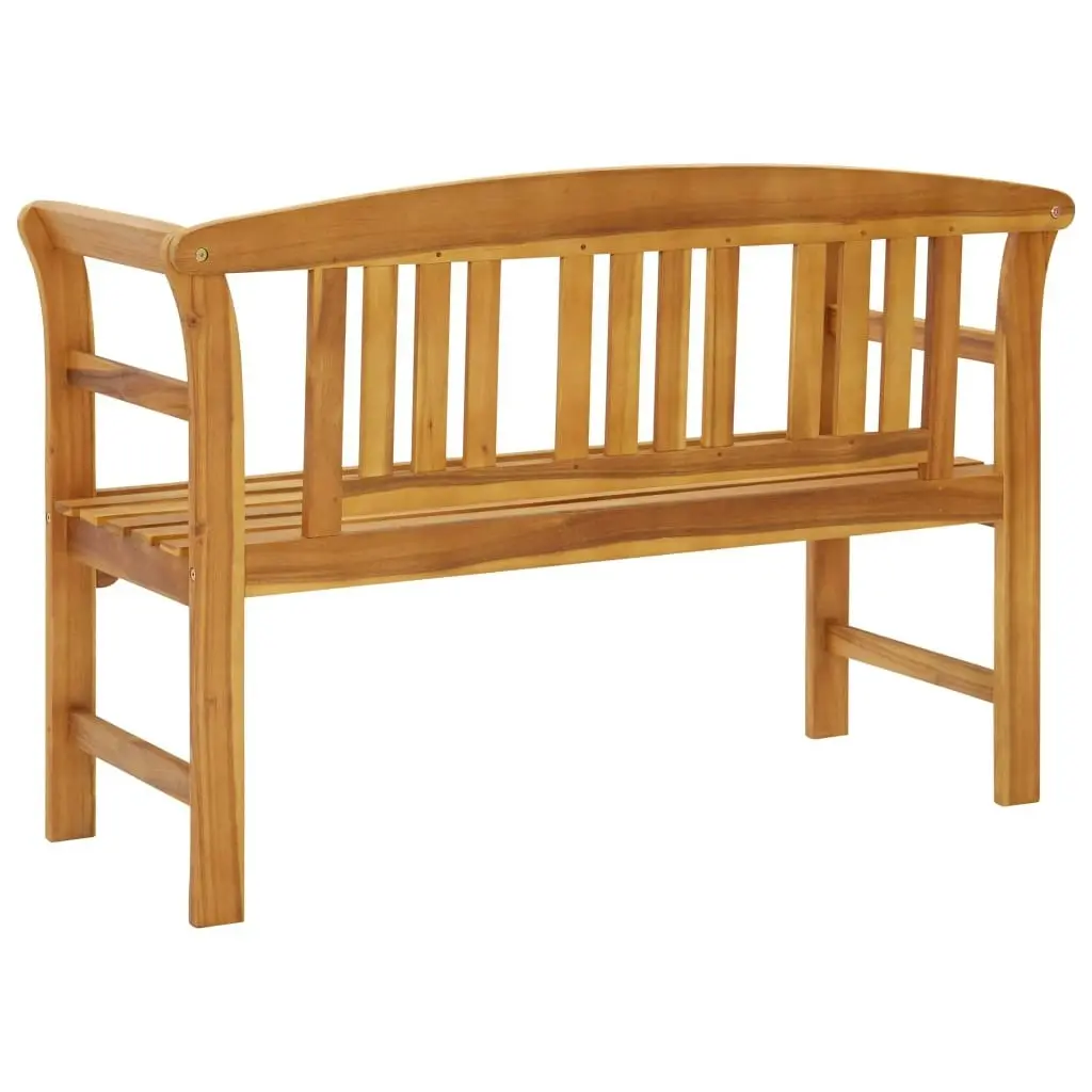 Garden Bench with Cushion 120 cm Solid Acacia Wood 3064296