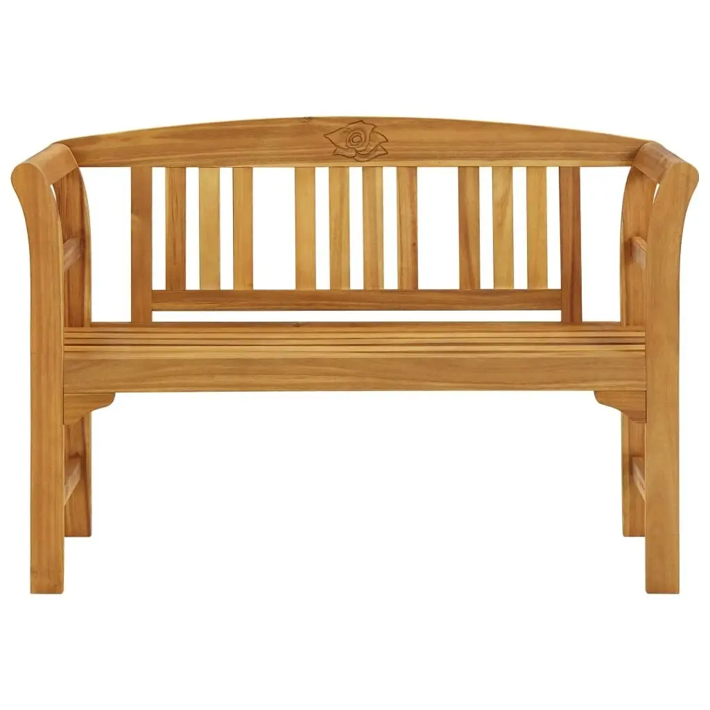 Garden Bench with Cushion 120 cm Solid Acacia Wood 3064296