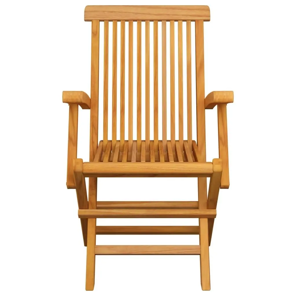 Garden Chairs 3 pcs Solid Teak Wood 312277