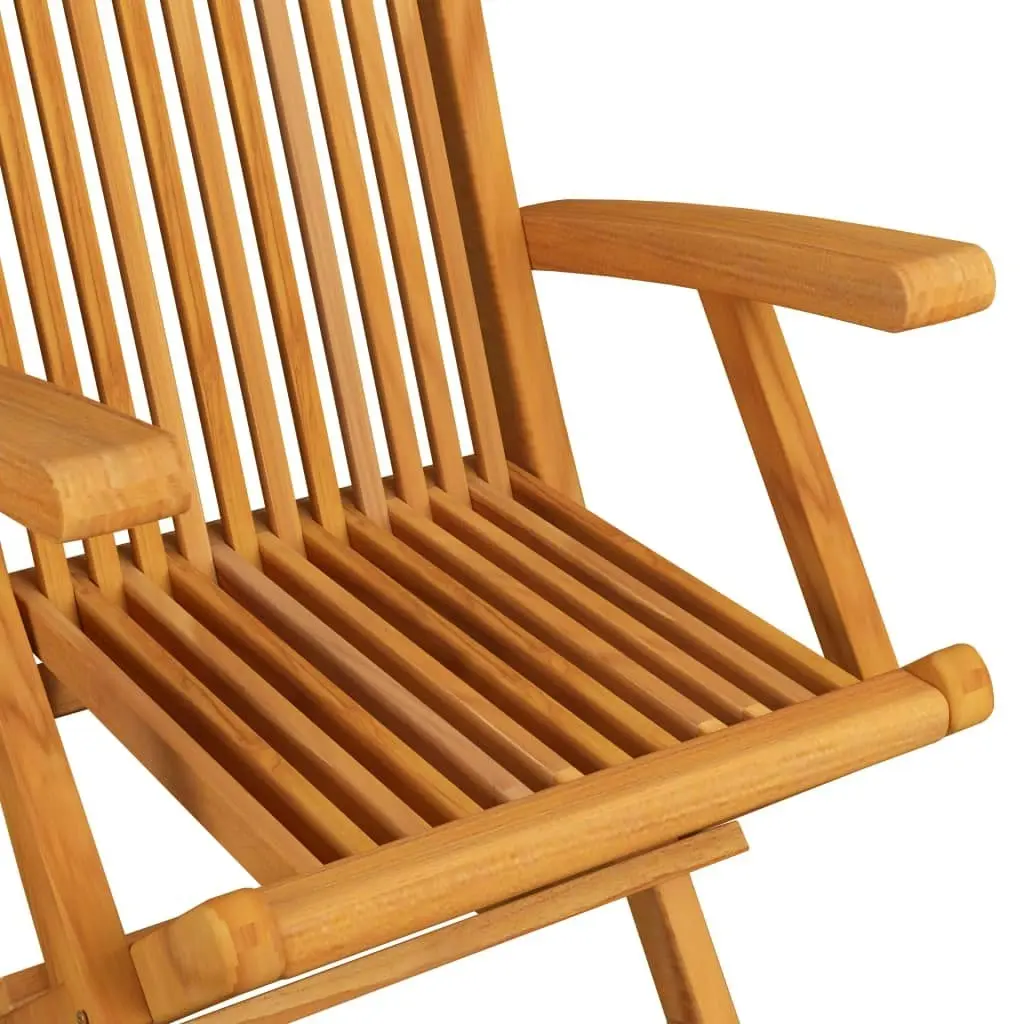 Garden Chairs 3 pcs Solid Teak Wood 312277